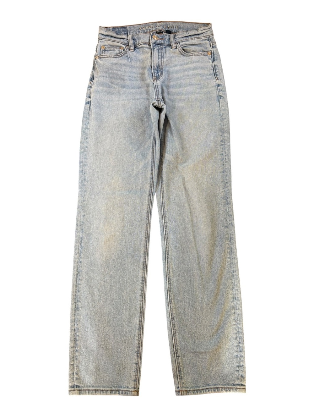 American Eagle Super High Rise Straight Jeans. Size 00